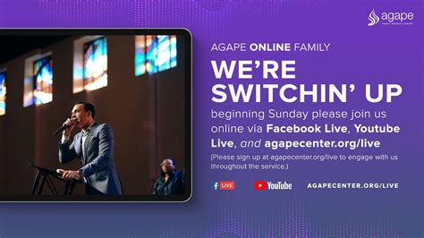 agape family worship center live streaming.